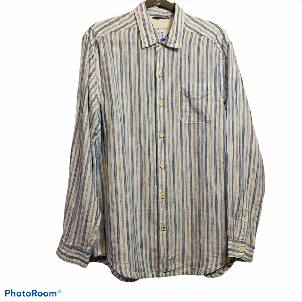 Tommy Bahama Relax Academy Linen M button up shirt - Picture 1 of 15
